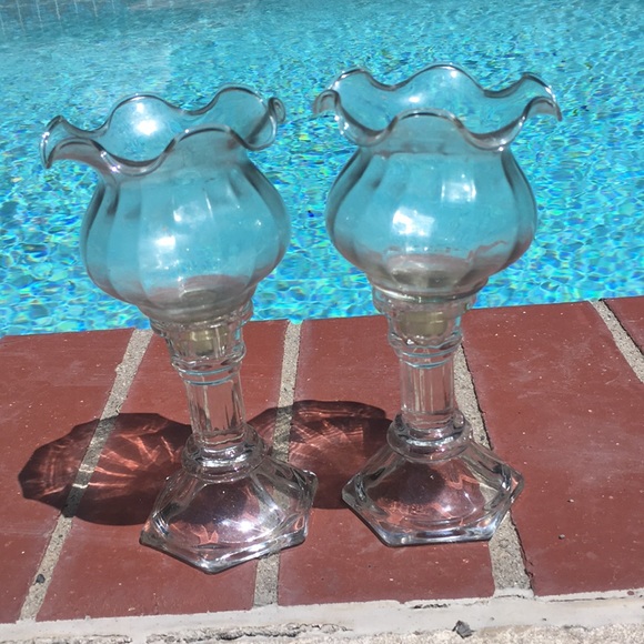 Accents Crystal Glass Tea Light Candle Holders Poshmark